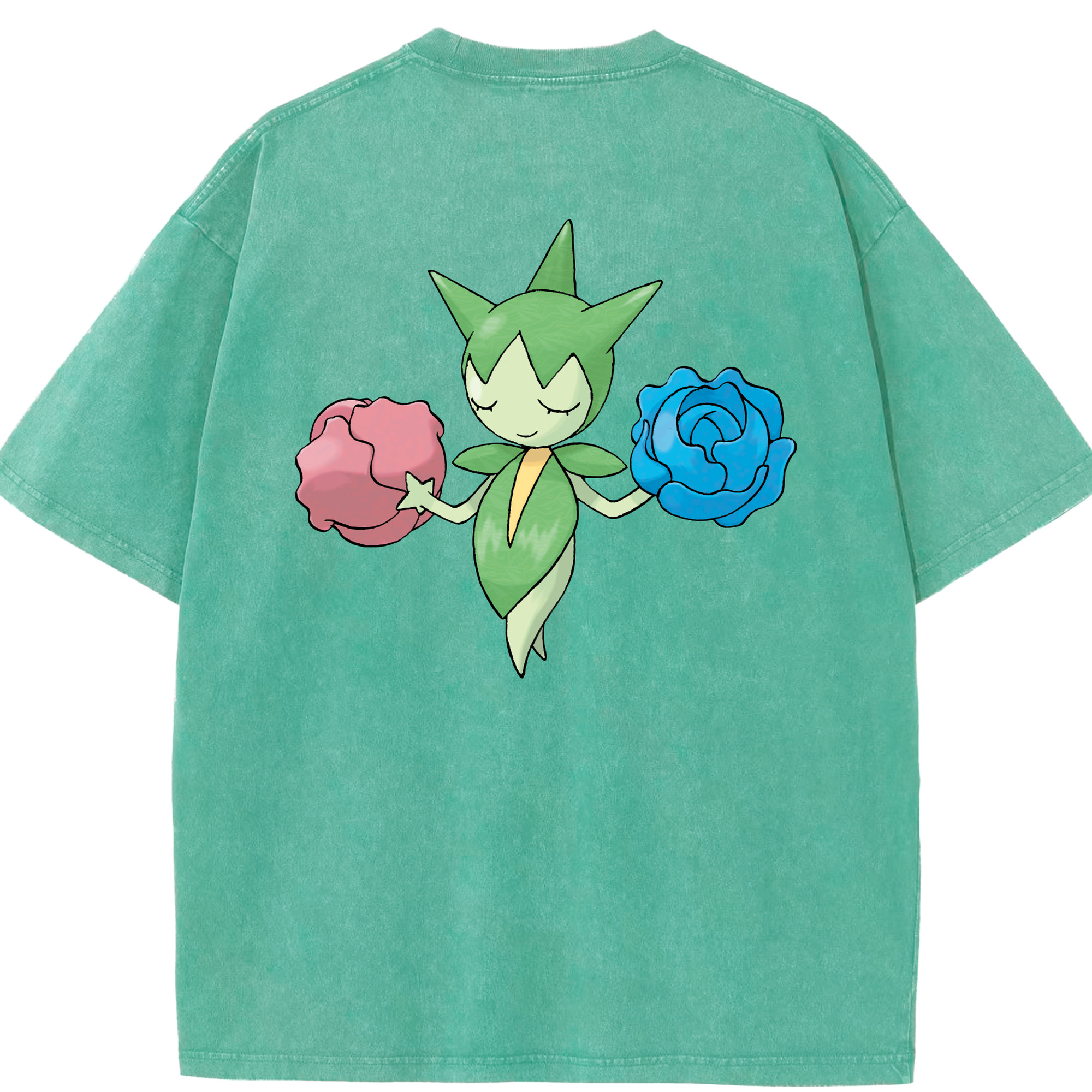 （画像用） ポケットモンスター Pokémon 綿100% ヴィンテージ風 半袖Tシャツ（背面プリント）